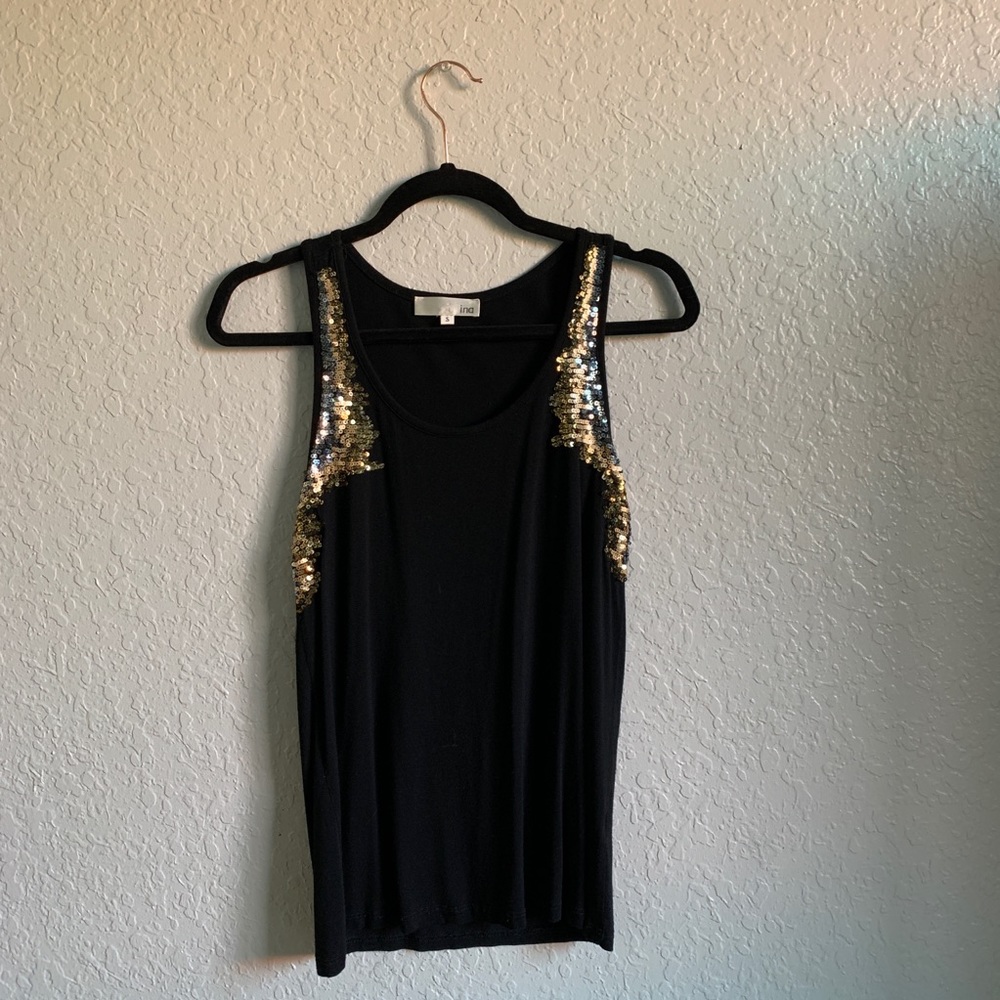 Black tank top.